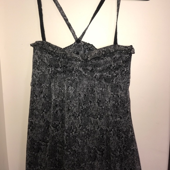 Volcom Last Call Party Dress gray black Lace M - Picture 5 of 8